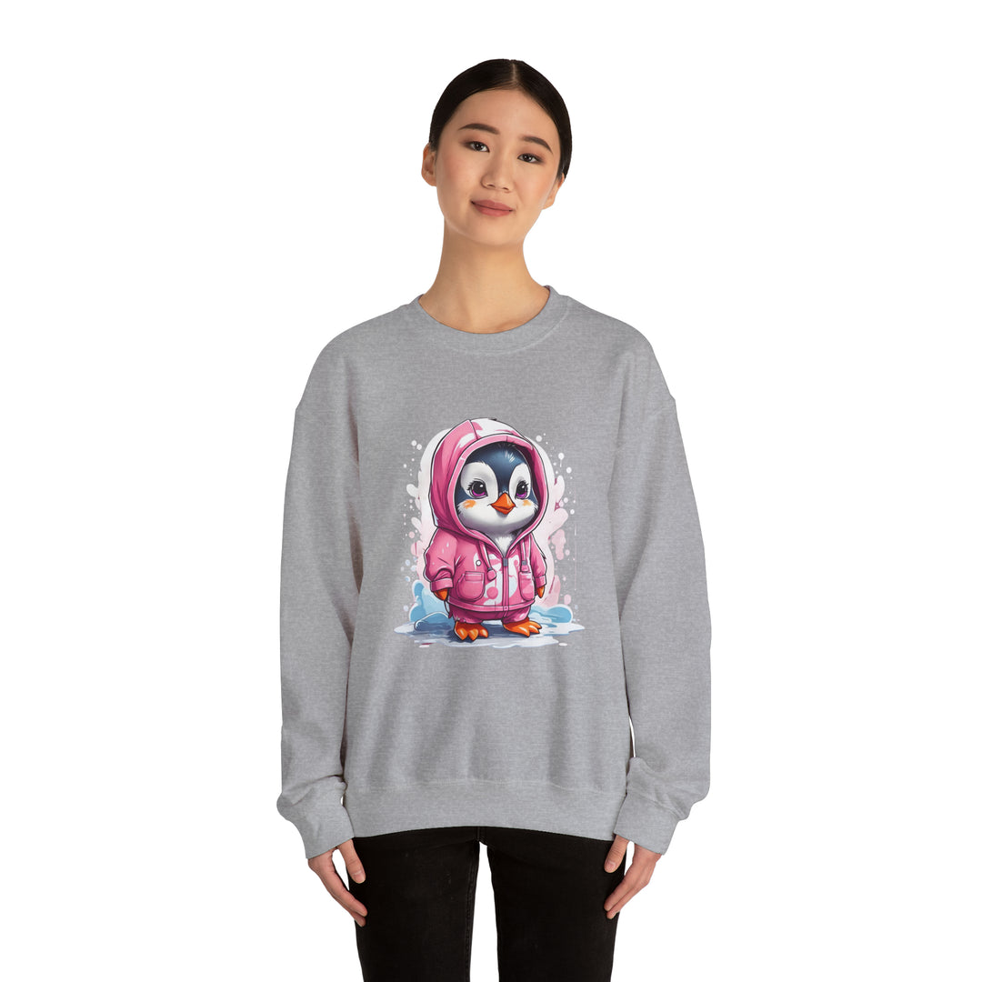 Penguin Unisex Heavy Blend™ Crewneck Sweatshirt - Wave Fusions