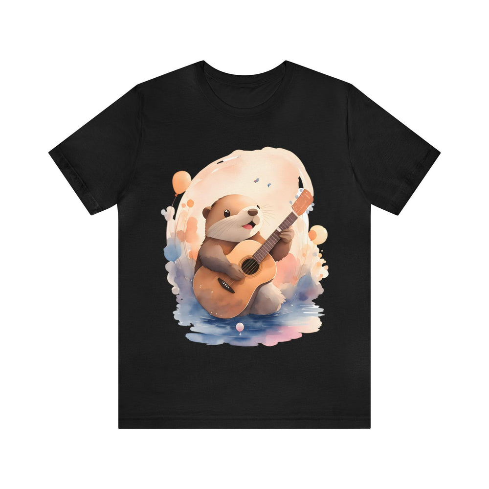 Hamster with Guitar Jersey Short Sleeve Tee - Wave Fusions