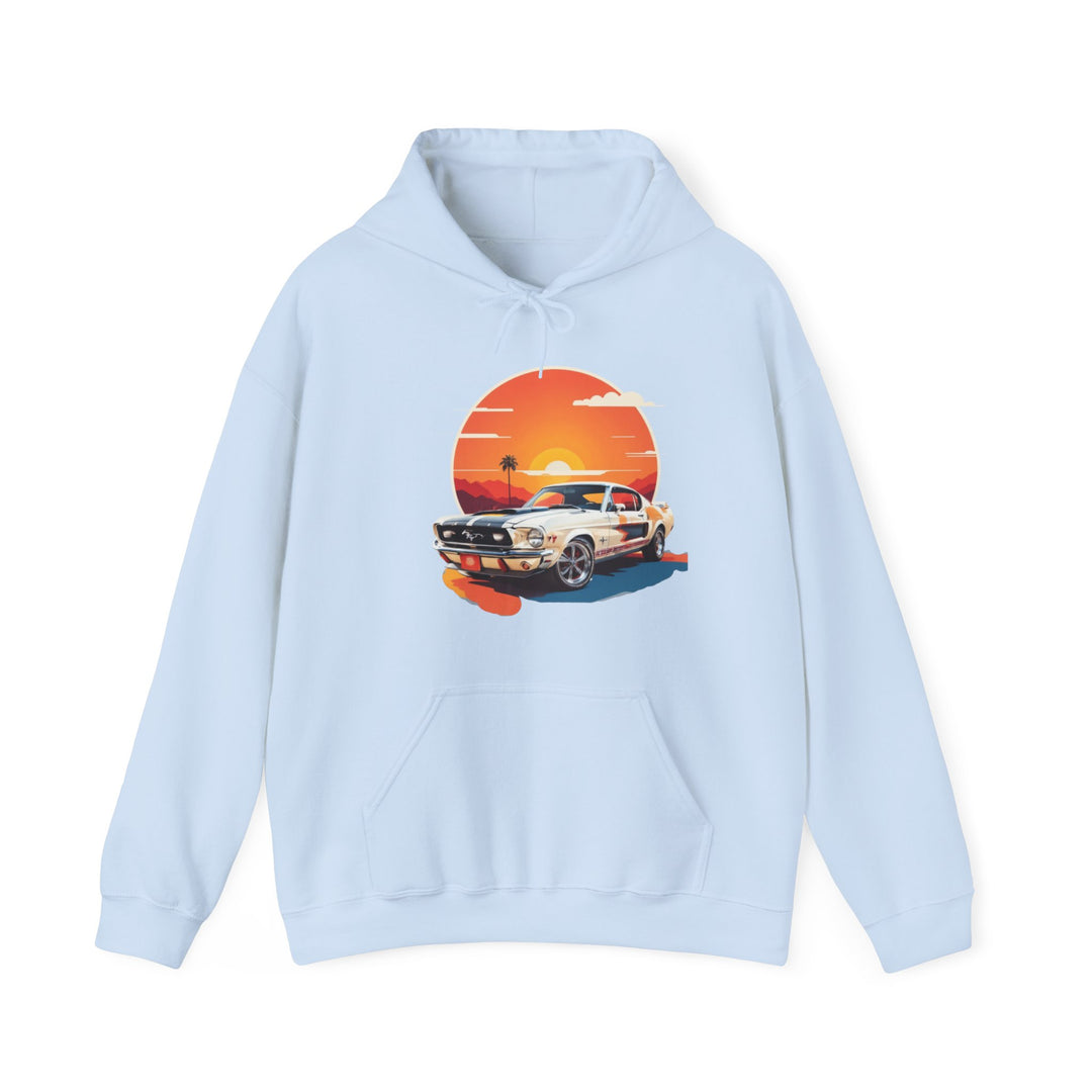 Sunset Muscle Car Hoodie - Muscle Car Edition