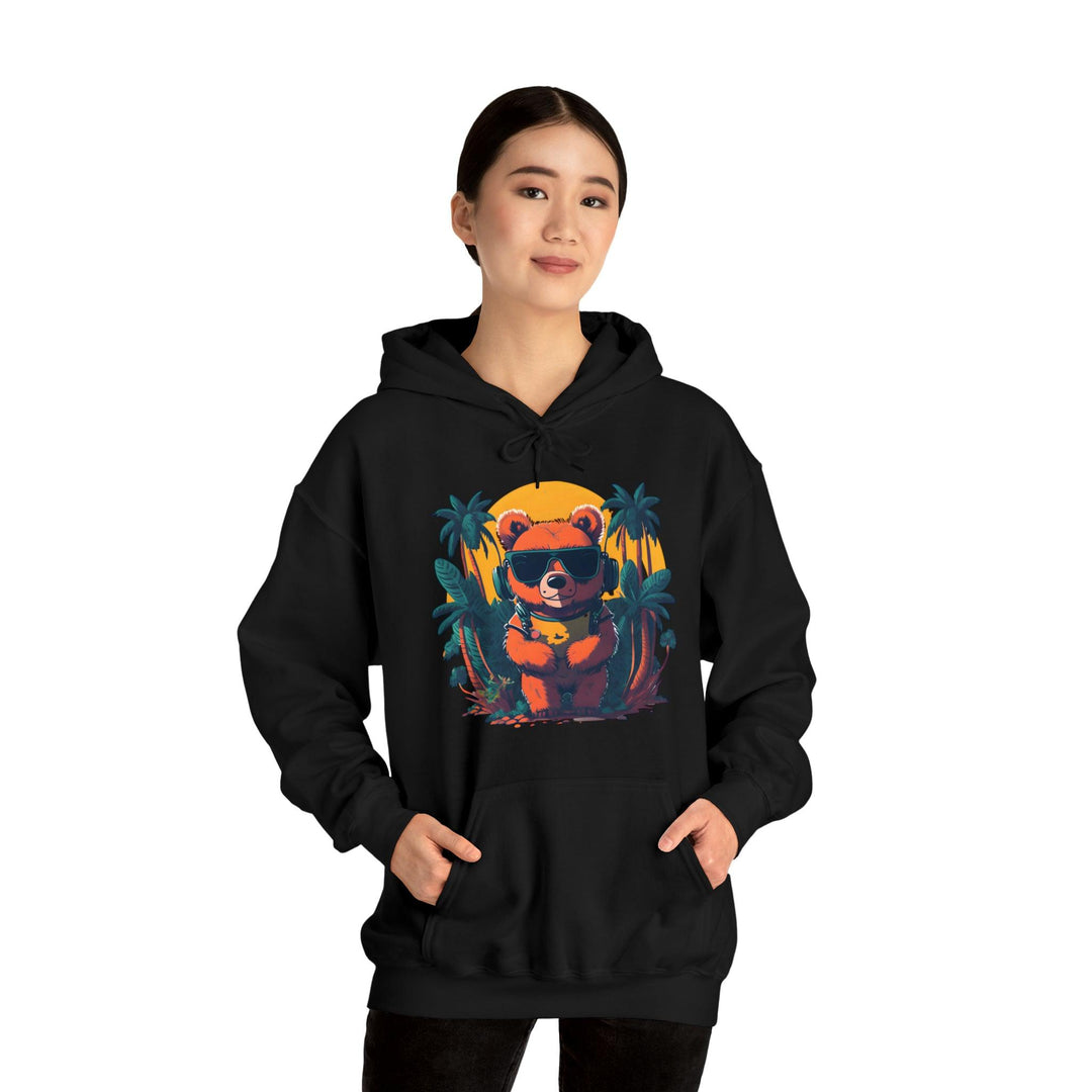 Brown Bear Heavy Blend™ Hooded Sweatshirt - Wave Fusions