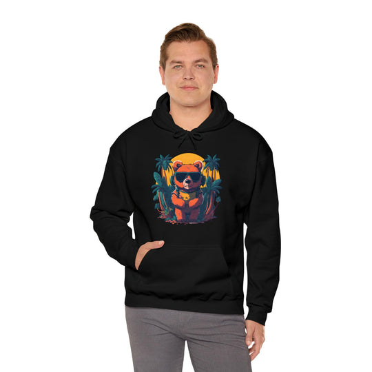 Brown Bear Heavy Blend™ Hooded Sweatshirt - Wave Fusions