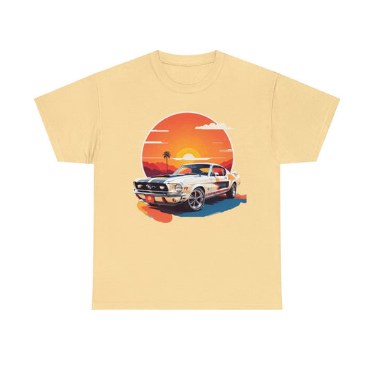 Sunset Muscle Car T-Shirt - Muscle Car Edition