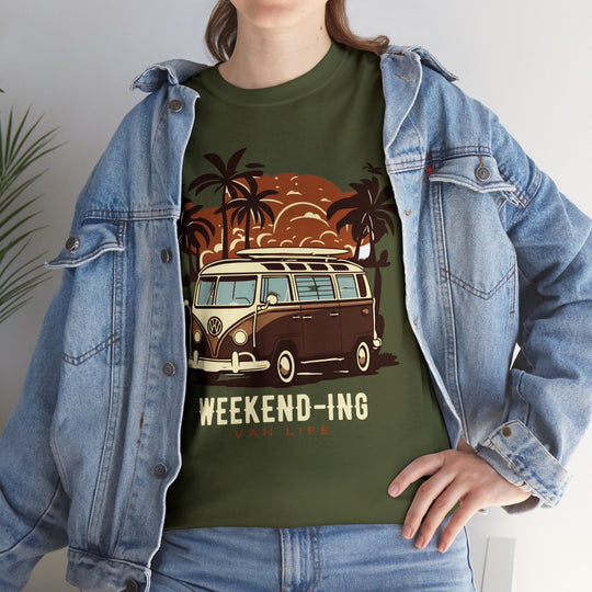 Weekend-ing Adventure Van Life T-Shirt - Escape in Style