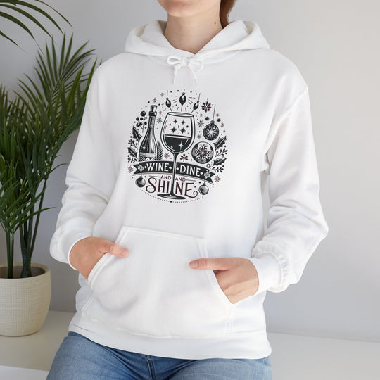 Wine, Dine And Shine Unisex Hoodie - Wave Fusions