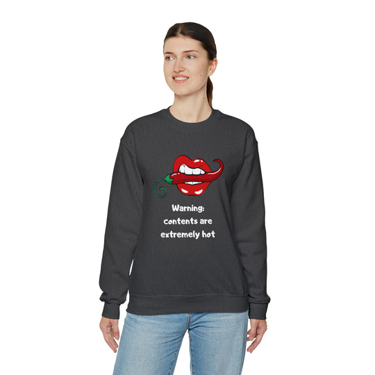 Warning Unisex Heavy Blend™ Crewneck Sweatshirt - Wave Fusions