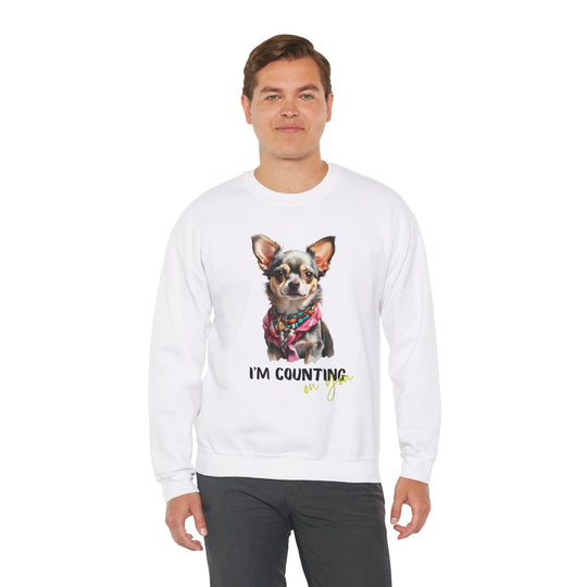 Stylish Sidekick Sweatshirt - I'M COUNTING ON YOU