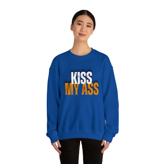 Kiss My Ass Unisex Heavy Blend™ Crewneck Sweatshirt - Wave Fusions