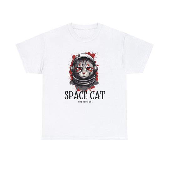 Cosmic Cat Spacewalk Astronaut T-shirt