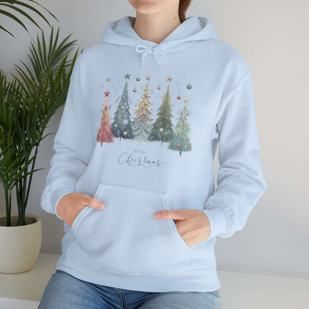 Enchanted Christmas Forest Ornaments Trees Unisex Hoodie