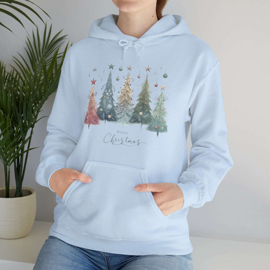 Enchanted Christmas Forest Ornaments Trees Unisex Hoodie