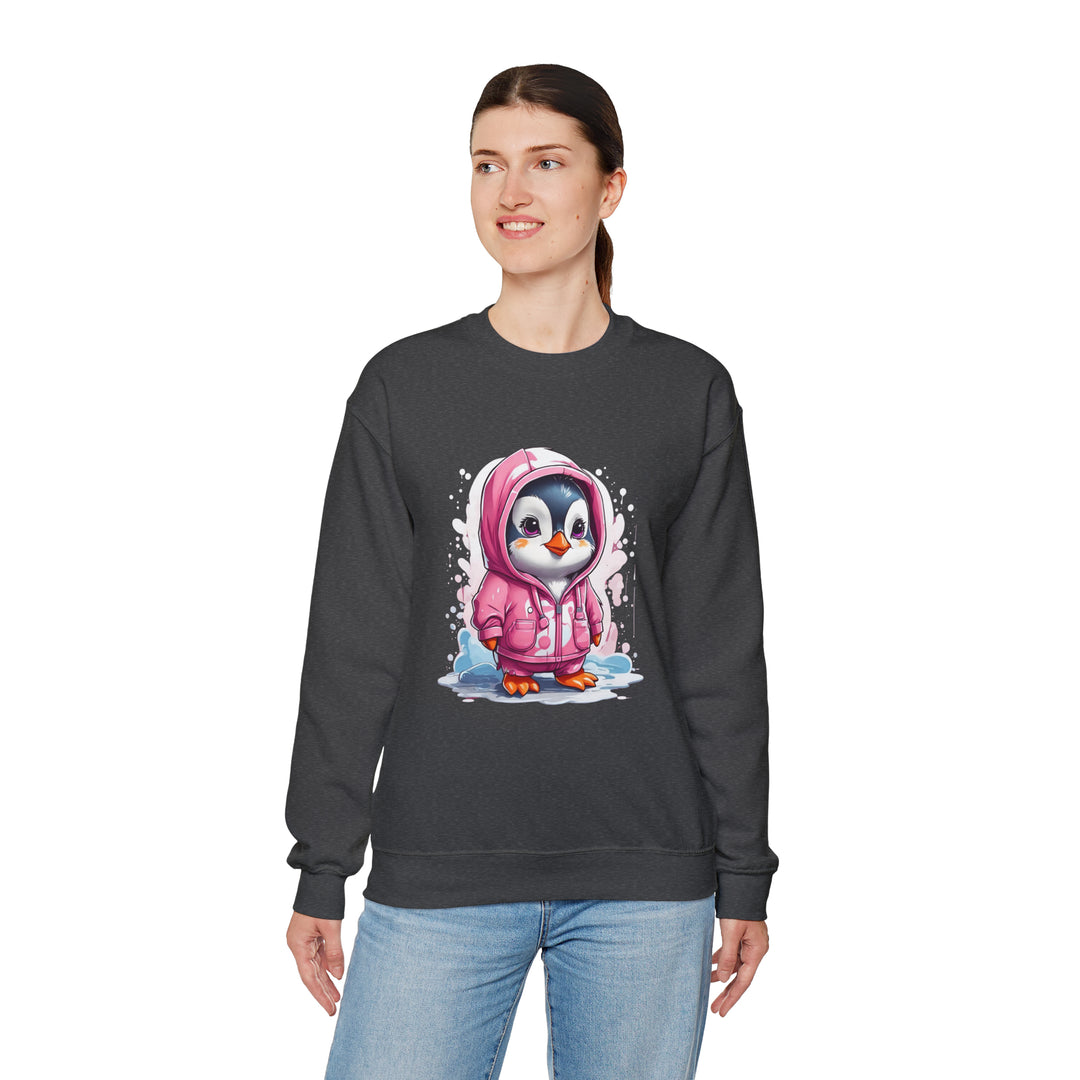 Penguin Unisex Heavy Blend™ Crewneck Sweatshirt - Wave Fusions