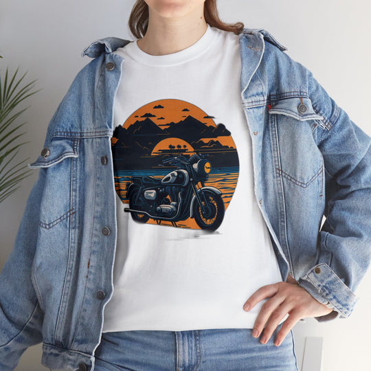 Vintage Bike Unisex Heavy Cotton Tee