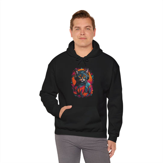 Rhythm and Purr Cat Hoodie - Tune In Style