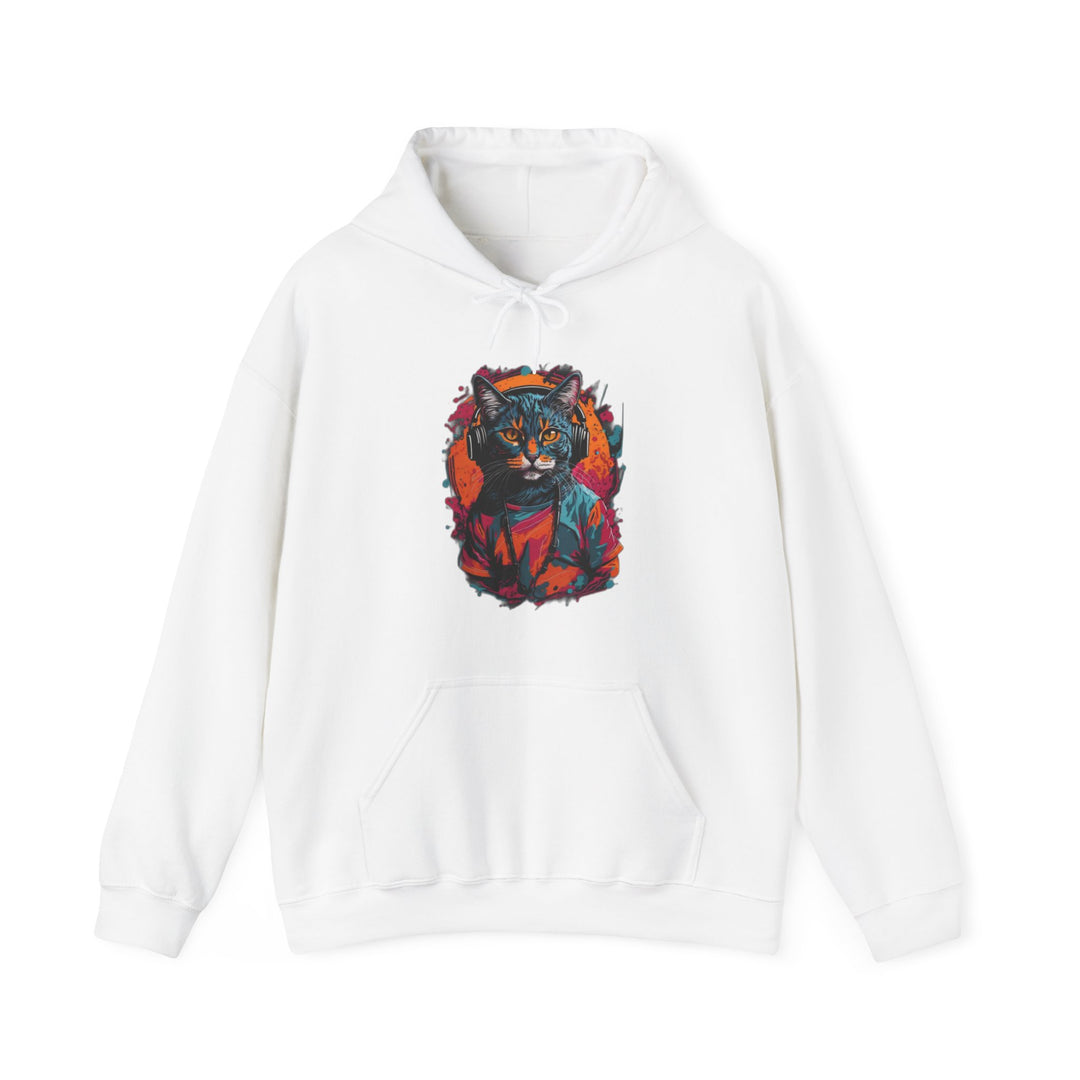 Rhythm and Purr Cat Hoodie - Tune In Style