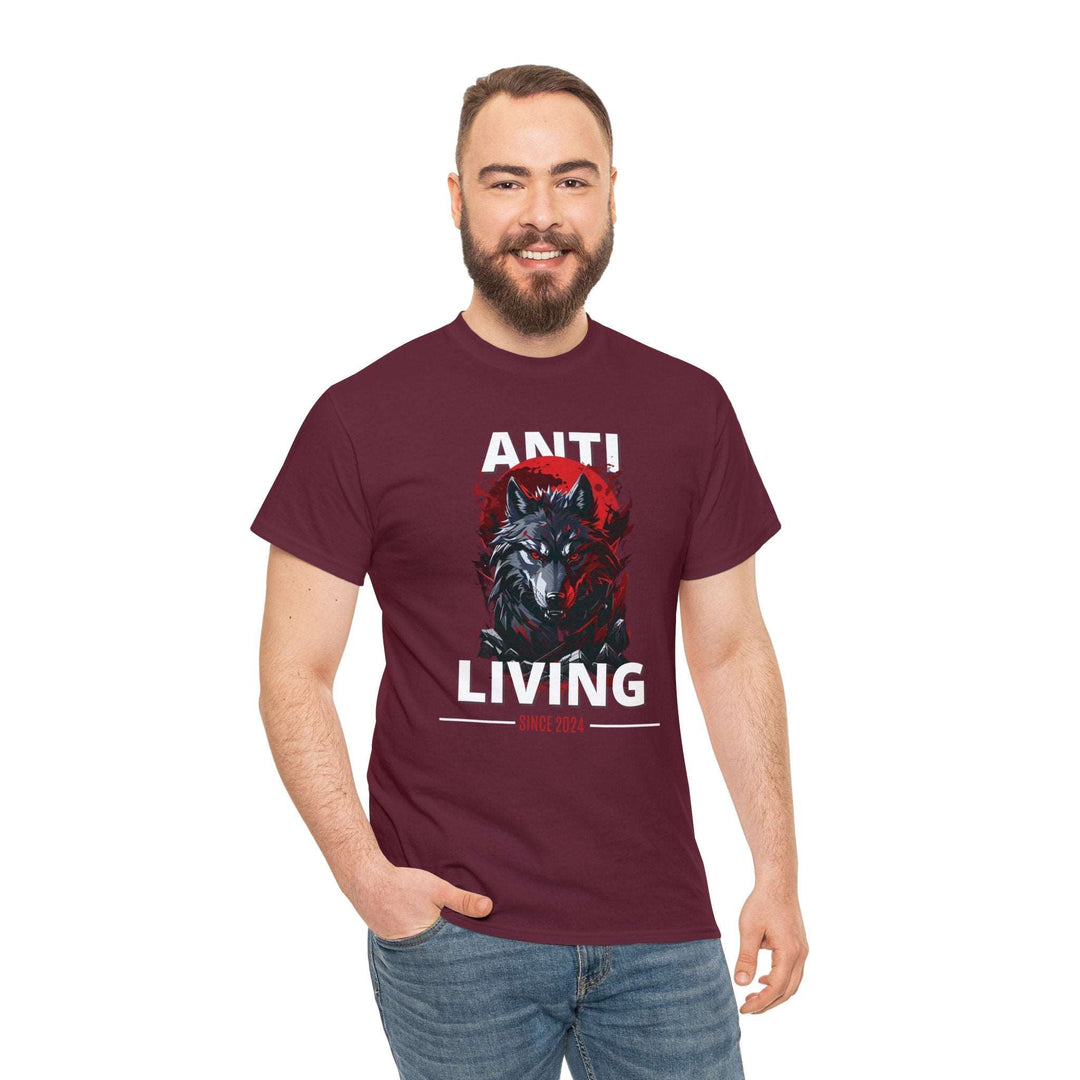 Anti-Living Wolf T-shirt - Dark Rebel Attire