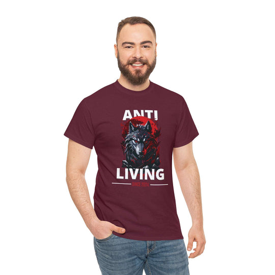 Anti-Living Wolf T-shirt - Dark Rebel Attire