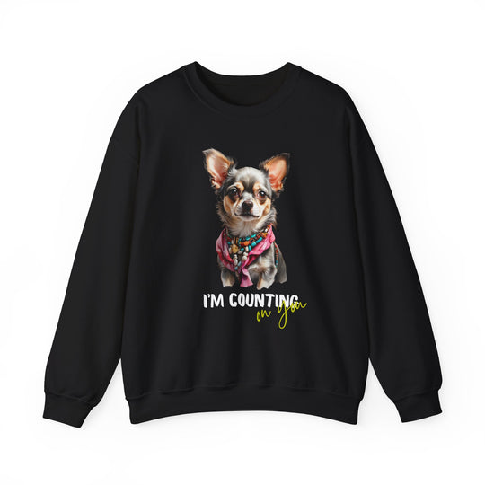 Stylish Sidekick Sweatshirt - I'M COUNTING ON YOU