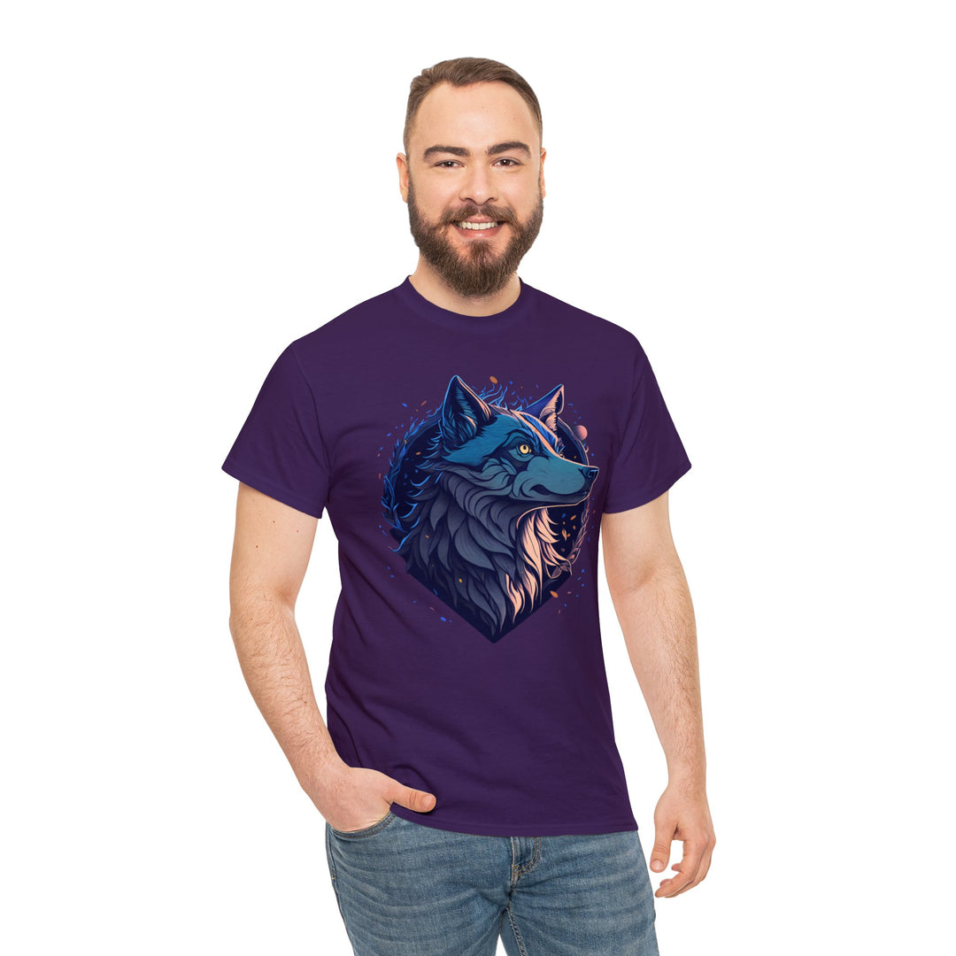 Lone Wolf Majesty T-shirt - Vibrant Wilderness