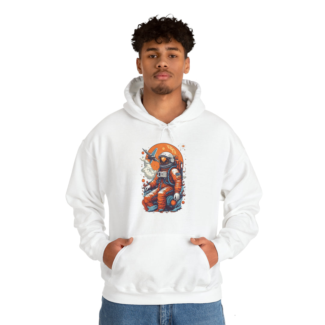 Retro Astronaut Unisex Hoodie - Wave Fusions