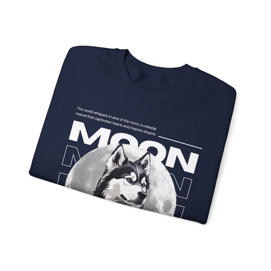 Full Moon Wolf Whisper Sweatshirt - Guiding Light of the Night