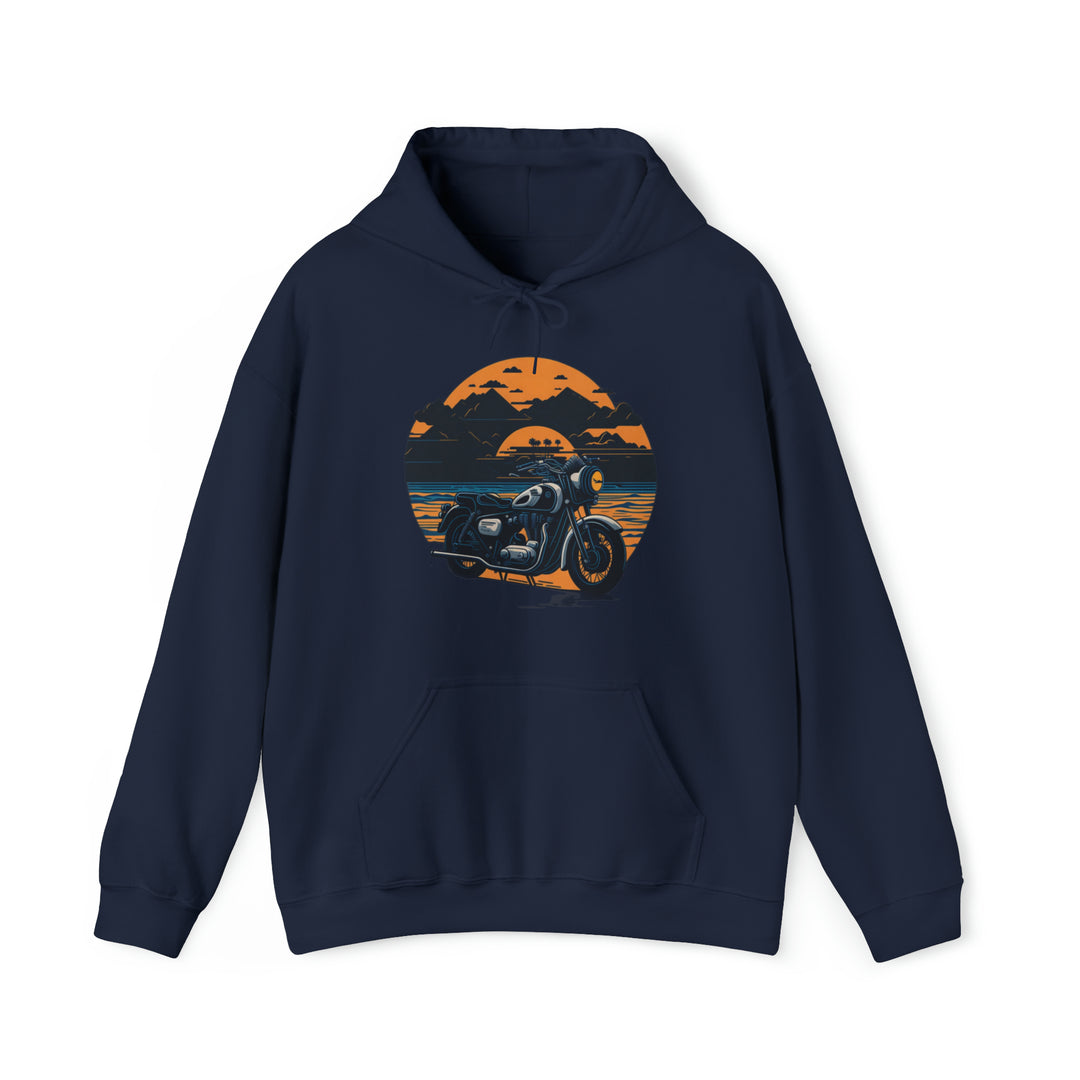 Vintage Bike Unisex Heavy Blend™ Hooded Sweatshirt - Wave Fusions