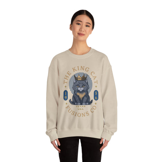 The King Cat Sweatshirt - Royal Feline Series