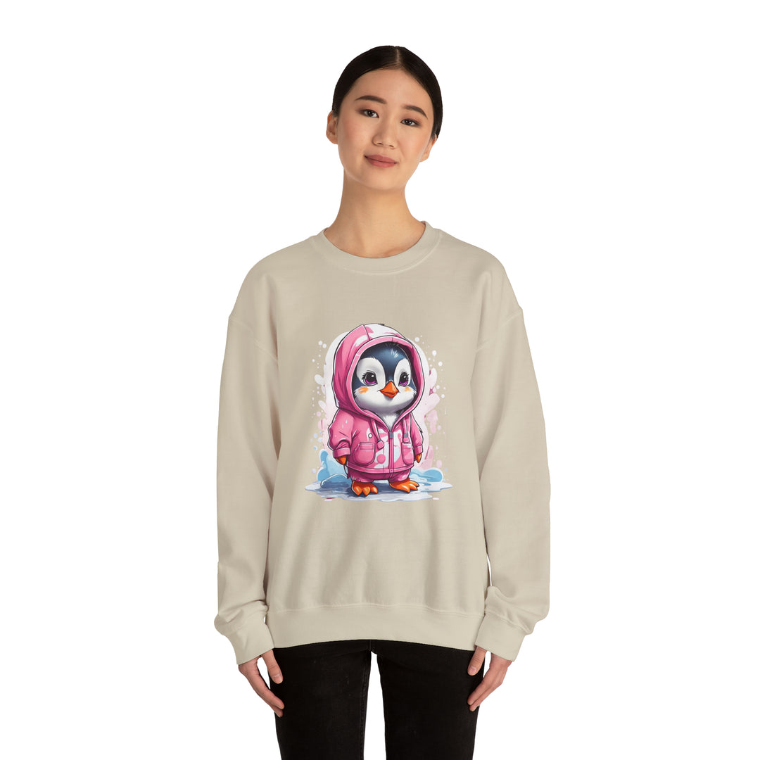 Penguin Unisex Heavy Blend™ Crewneck Sweatshirt - Wave Fusions