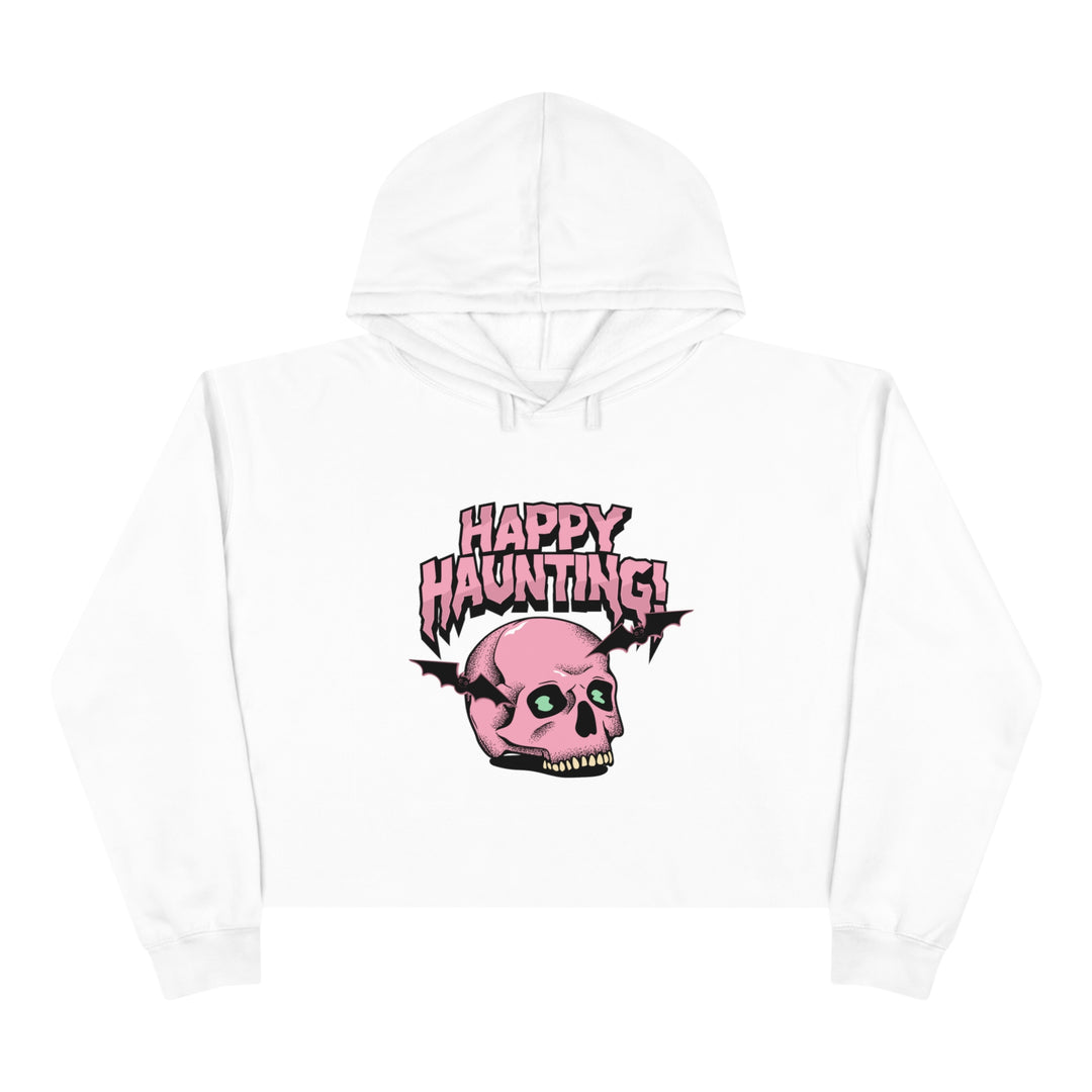 Happy Haunting Crop Hoodie - Wave Fusions