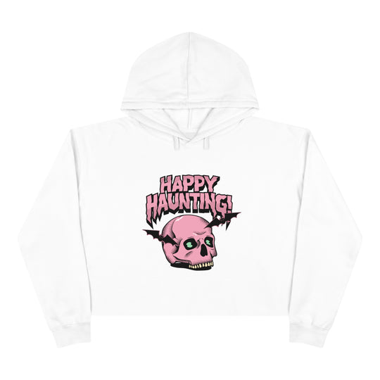 Happy Haunting Crop Hoodie - Wave Fusions