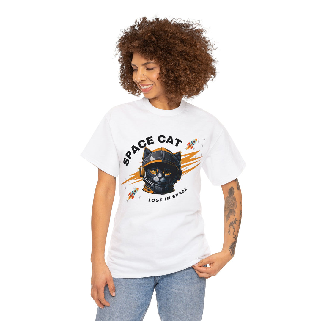 Space Cat Astronaut T-Shirt - Lost In Space