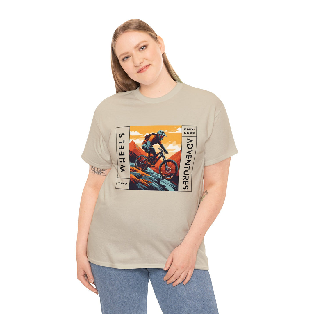 Two Wheels, Endless Adventure Unisex T Shirt - Wave Fusions