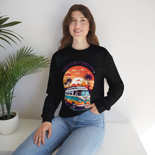 Weekend Forecast Van Life Sweatshirt - Weekend Forecast Sunset Edition