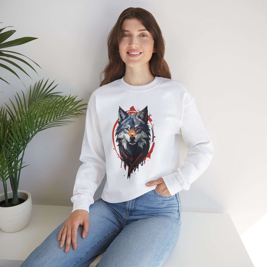 Alpha Wolf Crest Sweatshirt - Wilderness Royalty