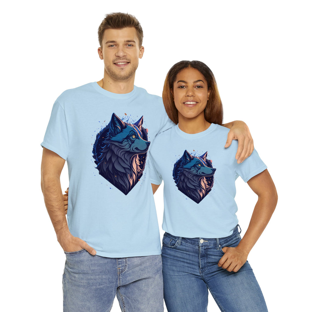 Lone Wolf Majesty T-shirt - Vibrant Wilderness