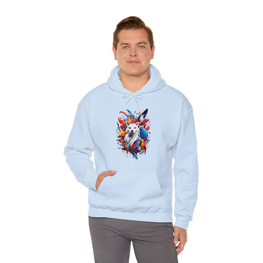 Dog and Phoenix Heavy Blend™ Hooded Sweatshirt - Wave Fusions