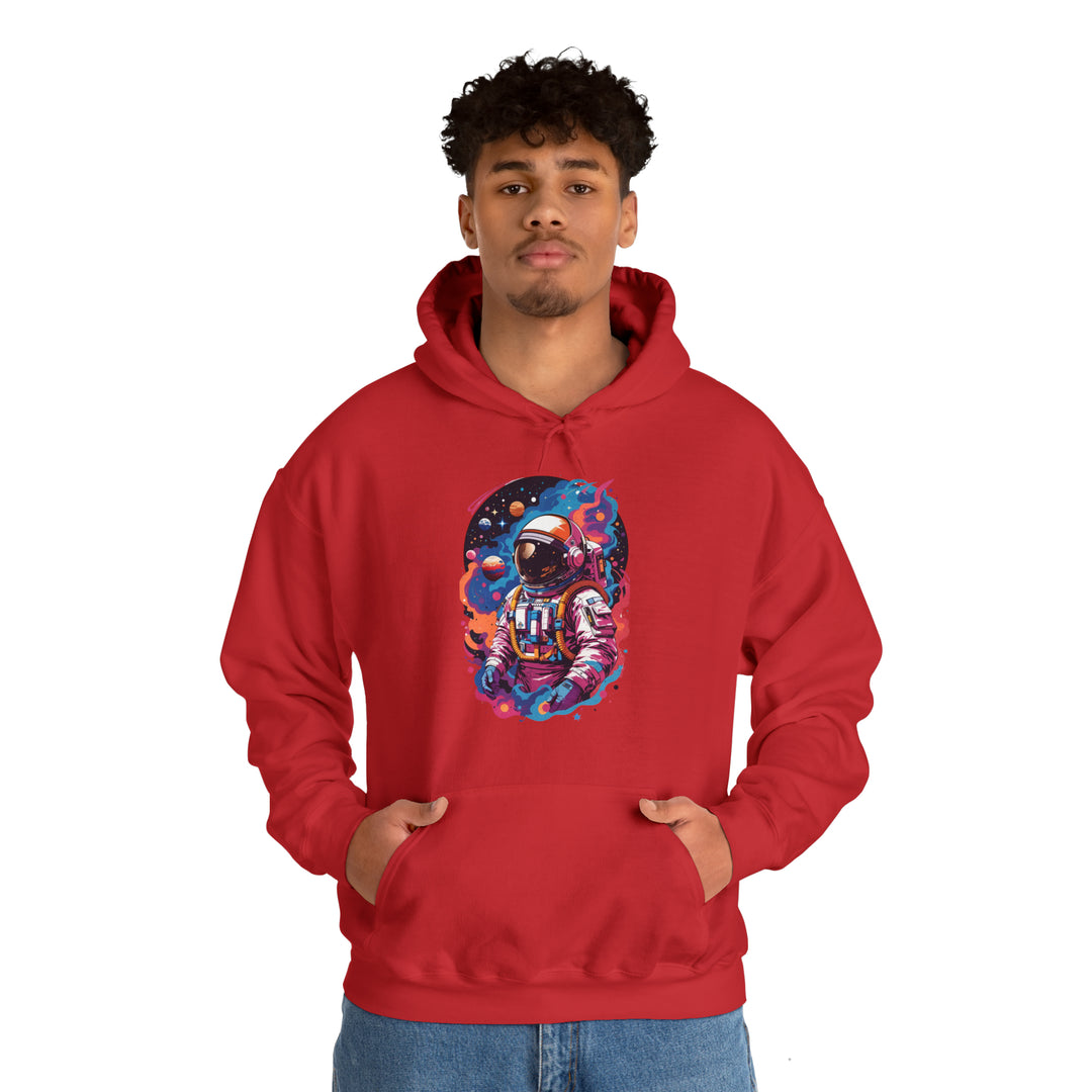 Cosmic Voyager Astronaut Unisex Hoodie - Wave Fusions