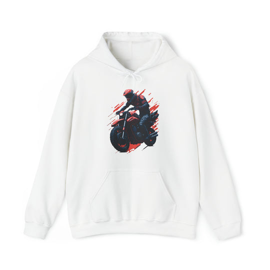 Biker Unisex Hooded Sweatshirt - Wave Fusions