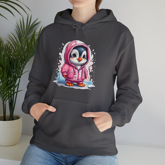 Penguin Unisex Heavy Blend™ Hooded Sweatshirt - Wave Fusions