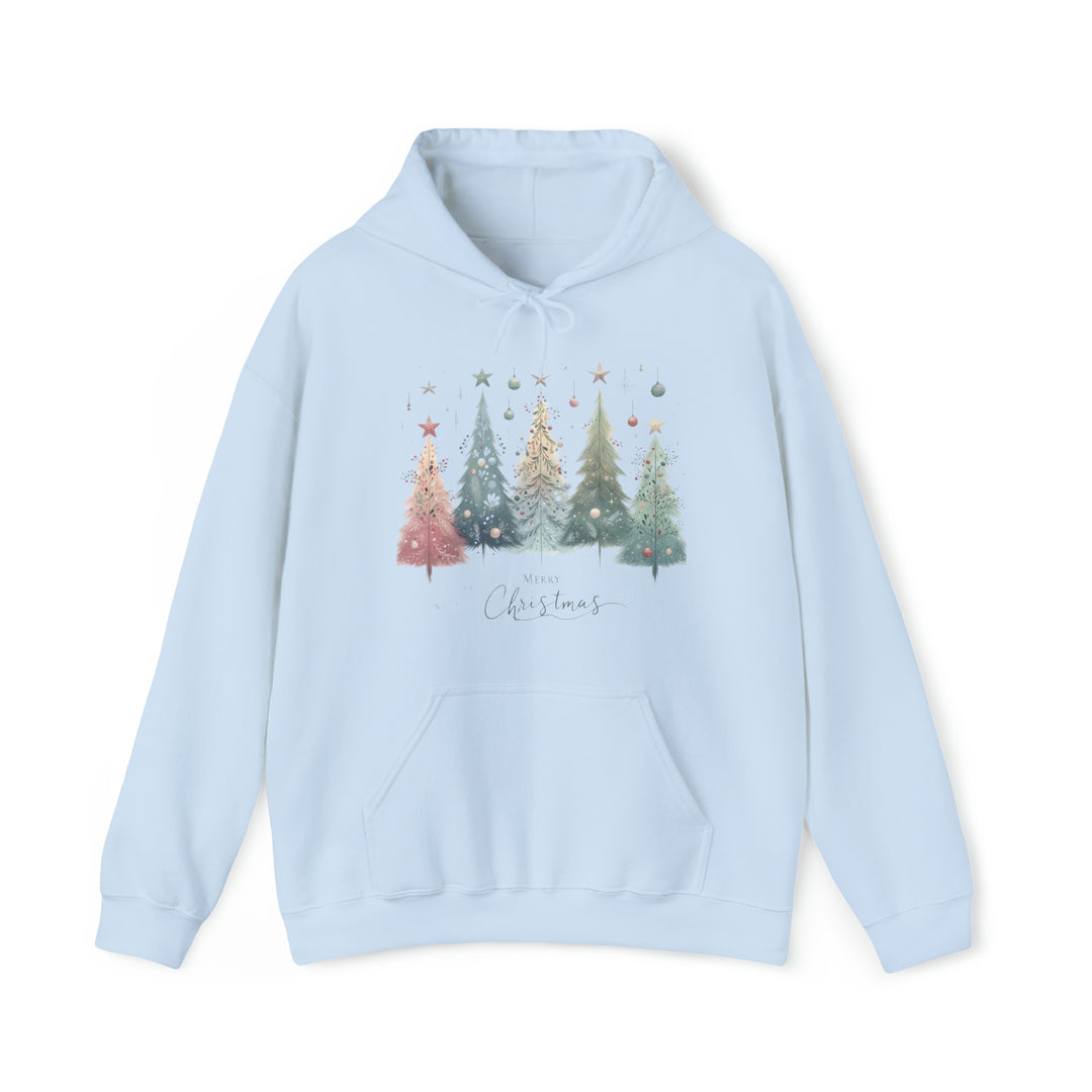 Enchanted Christmas Forest Ornaments Trees Unisex Hoodie - Wave Fusions