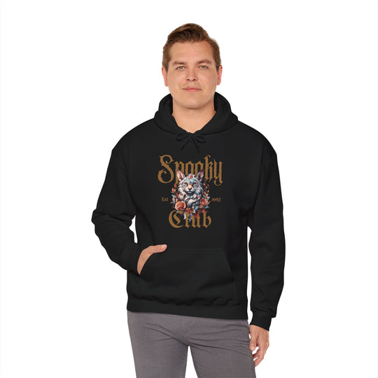 Spooky Club Floral Feline Cat Hoodie - Spooky Club Charm