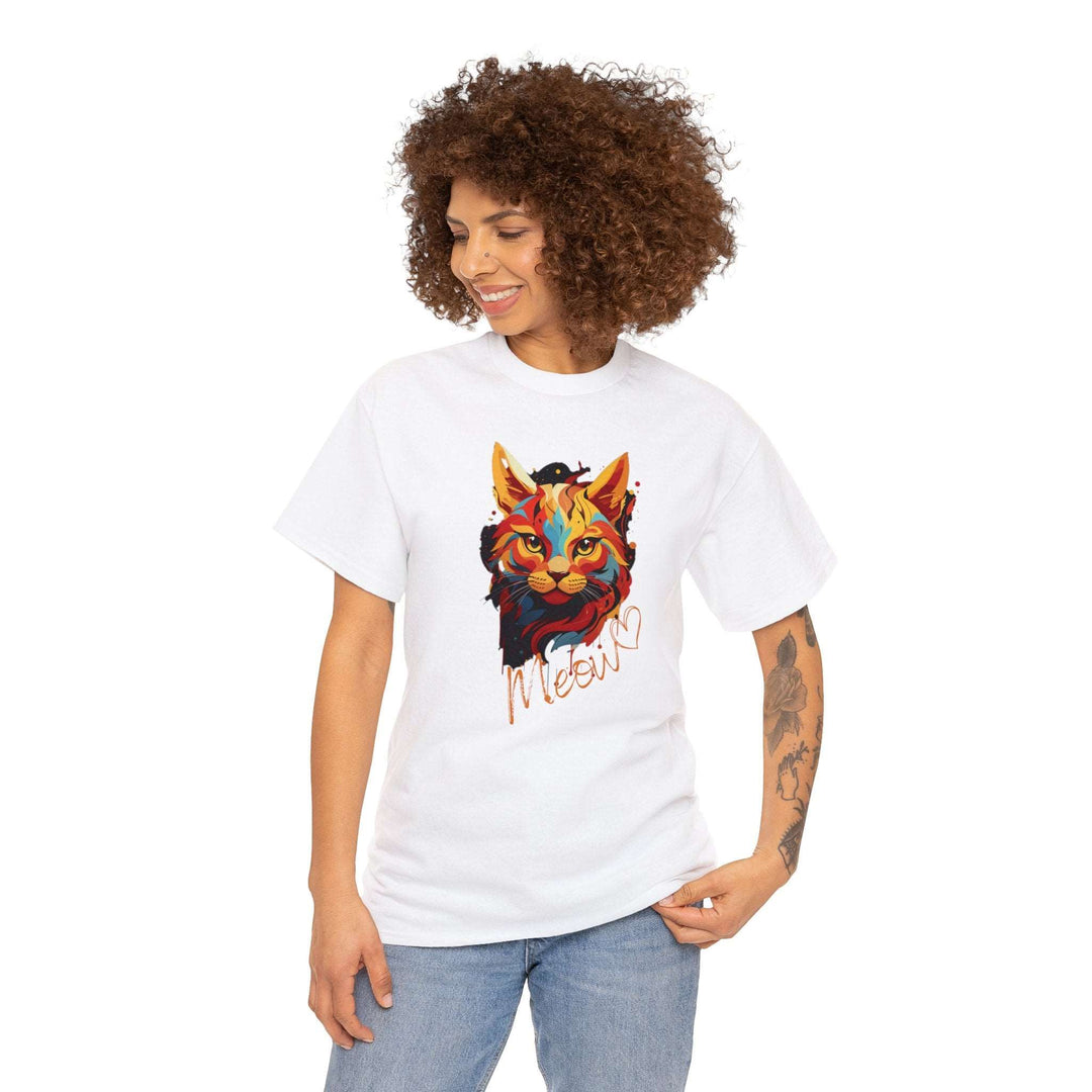 Abstract Meow Cat T-shirt - Palette of Purr