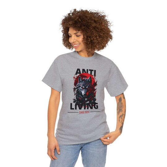 Anti-Living Wolf T-shirt - Dark Rebel Attire