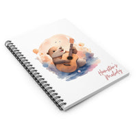 Hamster with Guitar Spiral Notebook - Ruled Line