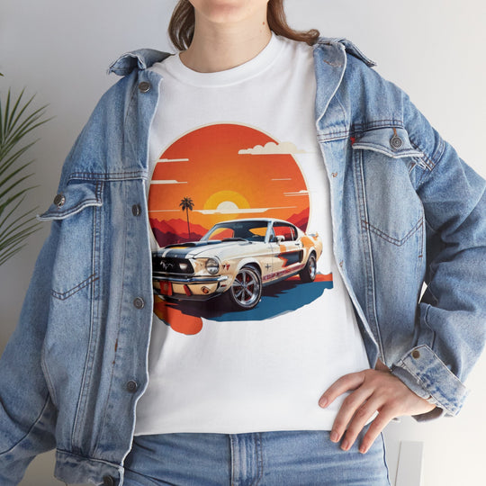 Sunset Muscle Car T-Shirt - Muscle Car Edition