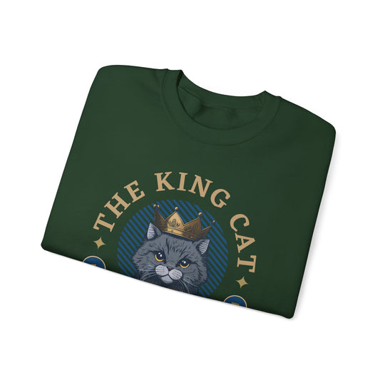 The King Cat Sweatshirt - Royal Feline Series