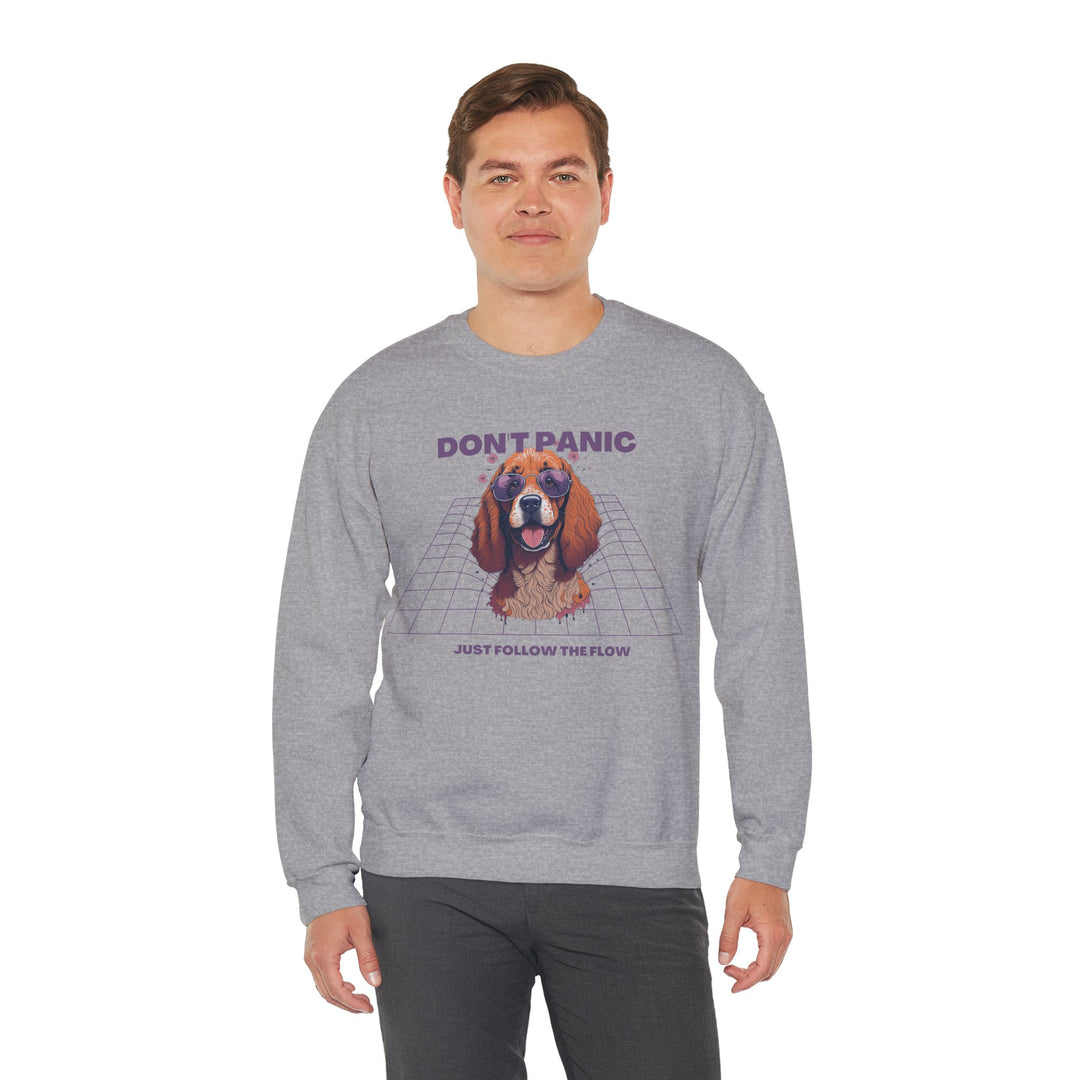 Don't Panic Just Follow The Flow Dog Sweatshirt - Chill Wear