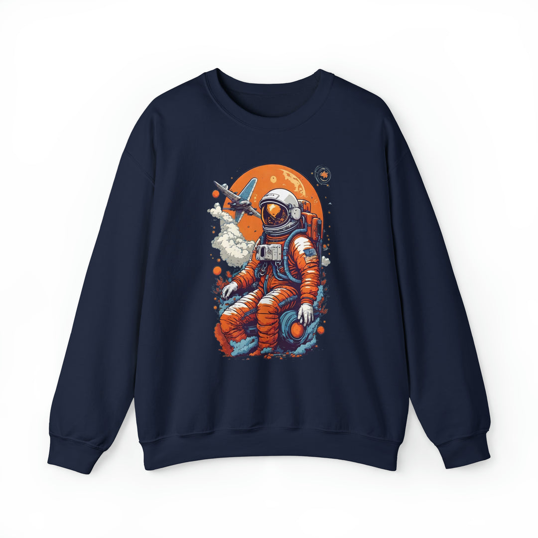 Retro Astronaut Unisex Sweatshirt - Wave Fusions