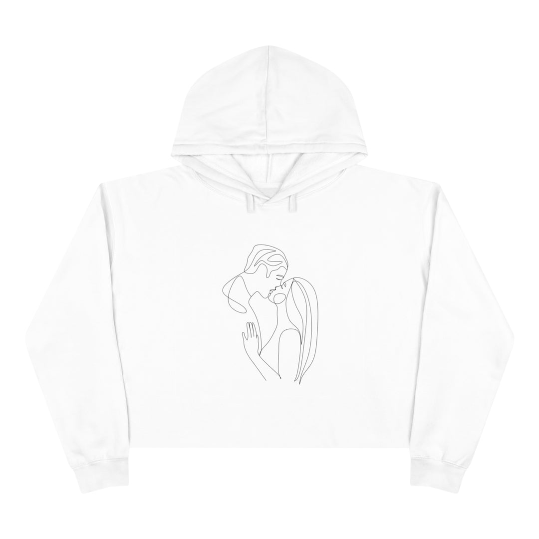 Kiss Crop Hoodie - Wave Fusions