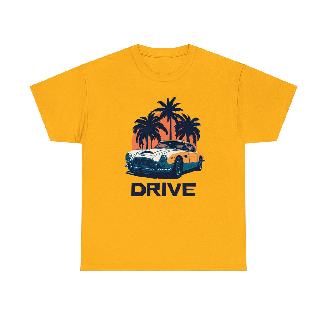 Drive in Paradise Classic Car Tropical T-shirt - Classic Sports Car Series