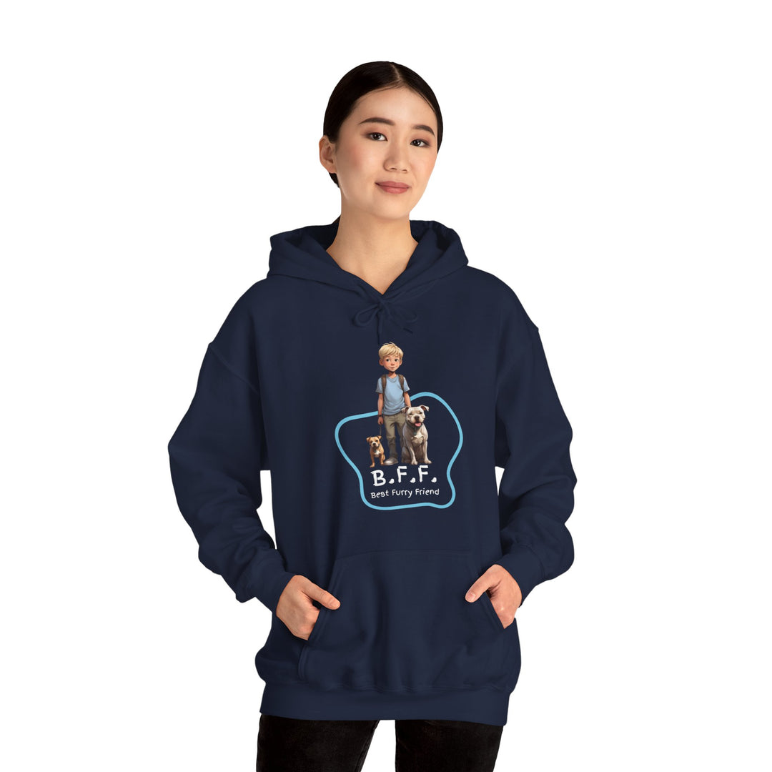 Best Furry Friend in City Lights Dog Hoodie -Bffs